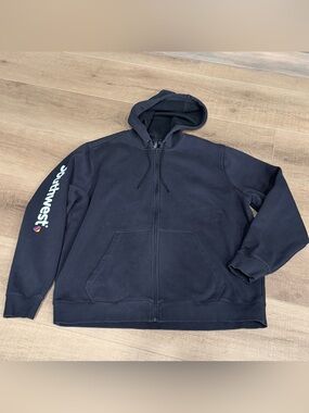 Southwest Airlines Black Full Zip Hoodie Men's XL Southwest Logo On Sleeve SW